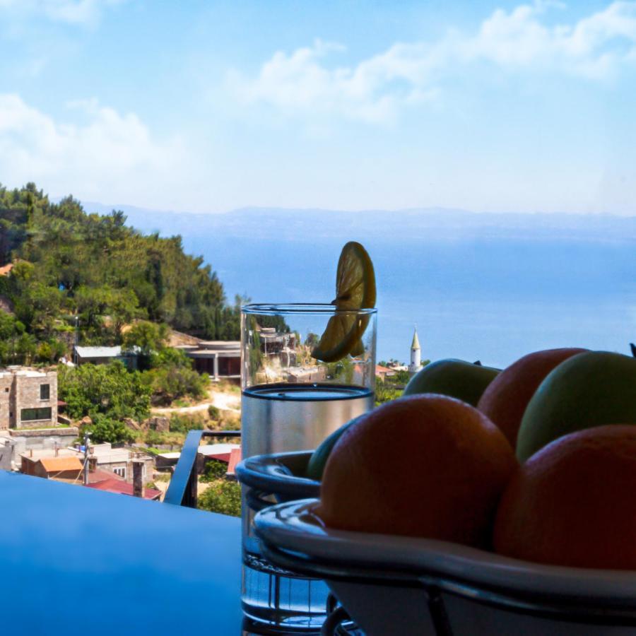 Assos Kayalar Terrace Hotel Sazli Luaran gambar